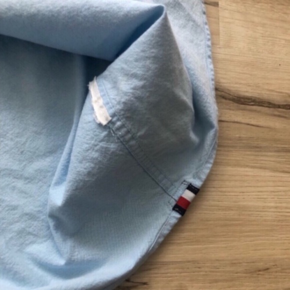 Tommy Hilfiger Blue Casual Button Down Shirt - Picture 5 of 6